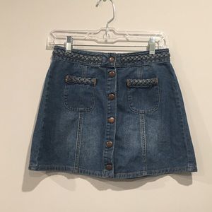 Kendall & Kylie Denim Button Front Skirt
